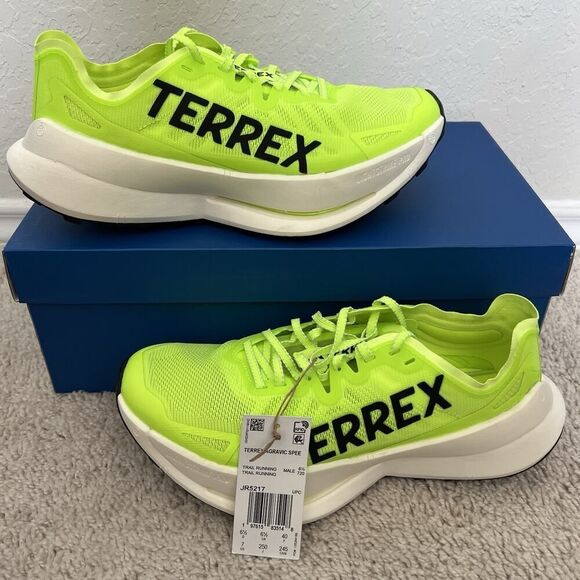 Adidas Terrex Agravic Speed Ultra Trail Running Shoes Volt JR5217 Men Size 7 NWT